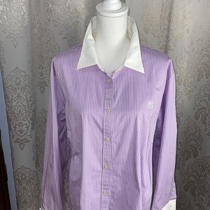 Crisp Classic Ralph Lauren Blouse- 3X